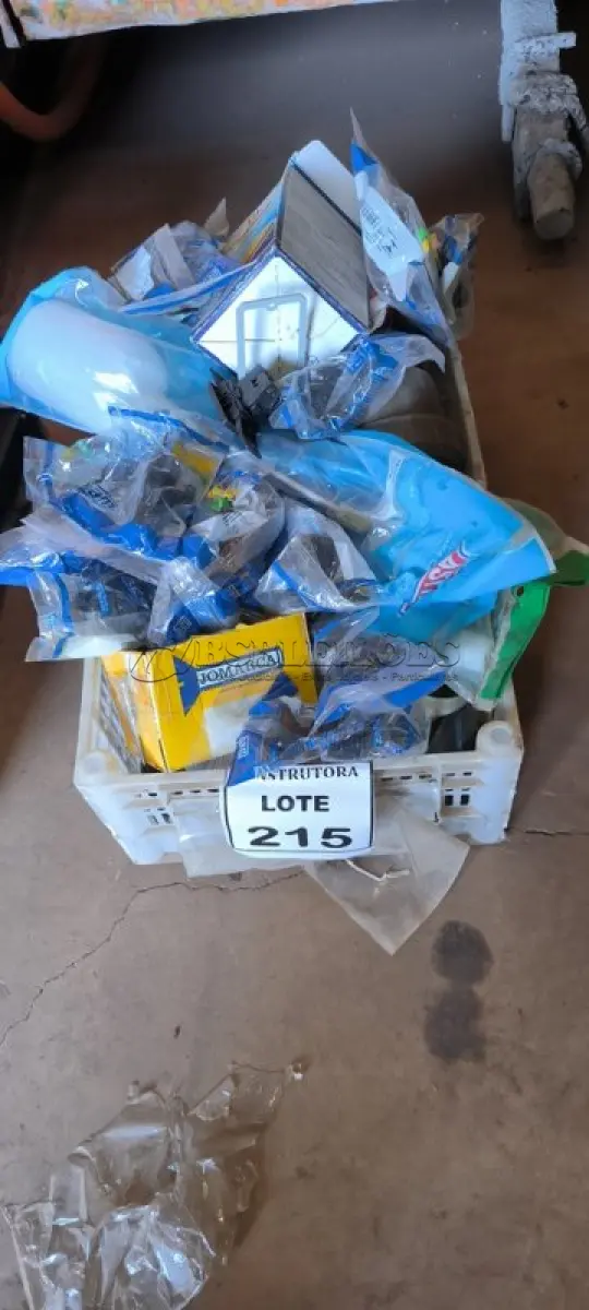 LOTE 215 - 01 LOTE COM TOMADAS,BÓIAS ,BUCHAS, PESCADOR E CONEXÕES DIVERSAS. (CAIXA ORGANIZADORA NAO INCLUSA) (NO ESTADO) ATENÇÃO! FAZER A VISITAÇÃO ANTES DE ARREMATAR, NÃO SABEMOS SE FUNCIONA, LEILÃO NÃO TEM GARANTIA E NEM DEVOLUÇÃO, SUJEITO A POSSÍVEIS AVARIAS VISÍVEIS/OCULTAS E/OU AUSÊNCIA DE COMPONENTES.