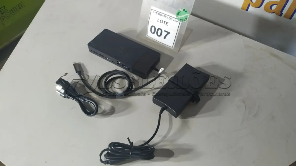 LOTE 007 - 01 DOCKING STATION DELL WD19 (NOVO).(NO ESTADO EM QUE SE ENCONTRA. SUJEITO A AVARIAS OCULTAS/VISÍVEIS.)