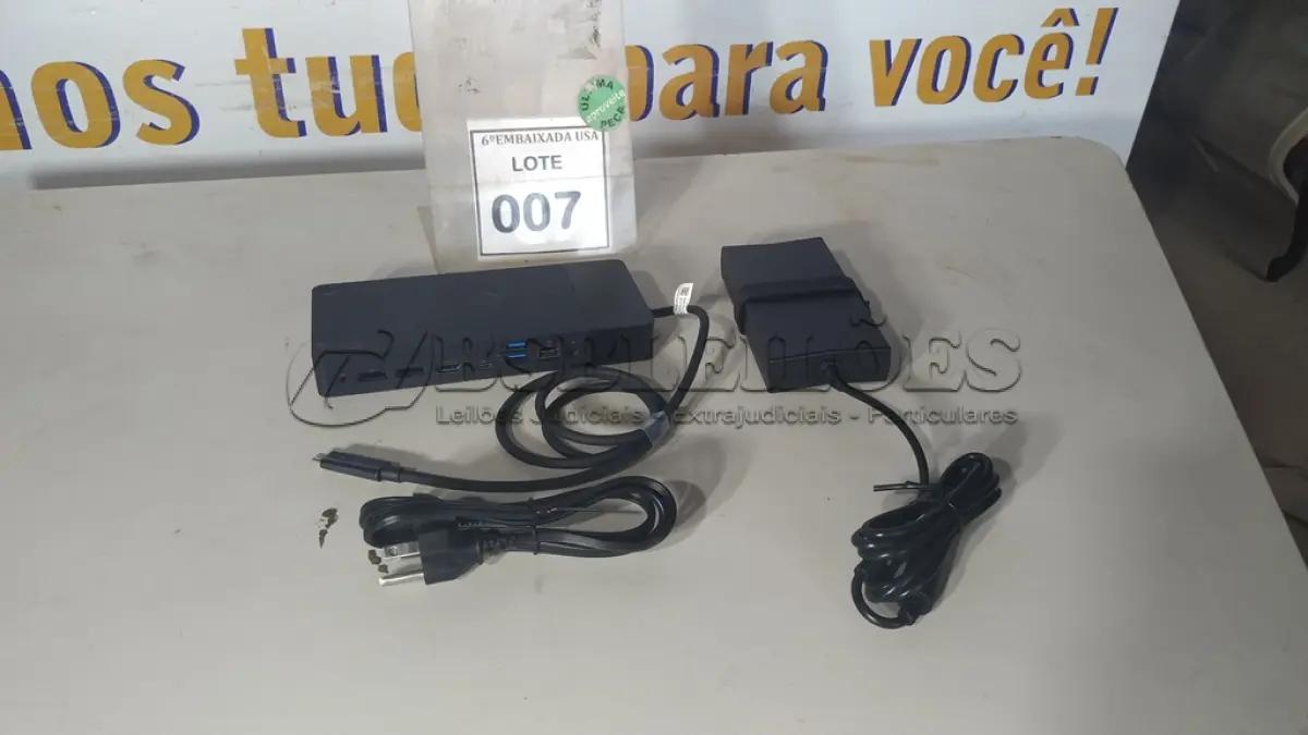 LOTE 007 - 01 DOCKING STATION DELL WD19 (NOVO).(NO ESTADO EM QUE SE ENCONTRA. SUJEITO A AVARIAS OCULTAS/VISÍVEIS.)