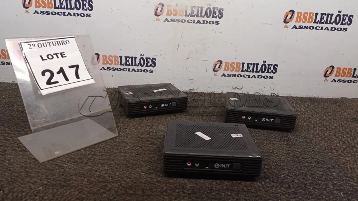 LOTE 217 - 03 MINIS CPU MARCA INIT. (NO ESTADO) ATENÇÃO! FAZER A VISITAÇÃO ANTES DE ARREMATAR, NÃO SABEMOS SE FUNCIONA, LEILÃO NÃO TEM GARANTIA E NEM DEVOLUÇÃO, SUJEITO A POSSÍVEIS AVARIAS VISÍVEIS/OCULTAS E/OU AUSÊNCIA DE COMPONENTES.