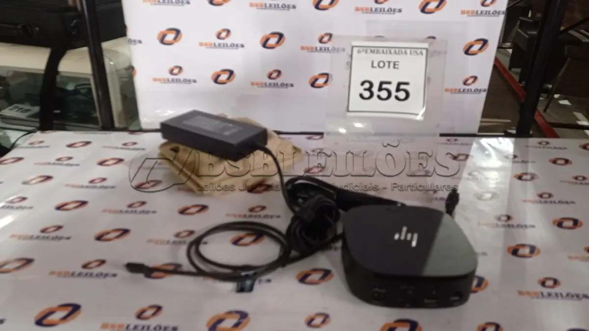 LOTE 355 - 01 DOCKING STATION HP HSN-IX02.(NOVO) (NO ESTADO EM QUE SE ENCONTRA. SUJEITO A AVARIAS OCULTAS/VISÍVEIS.)
