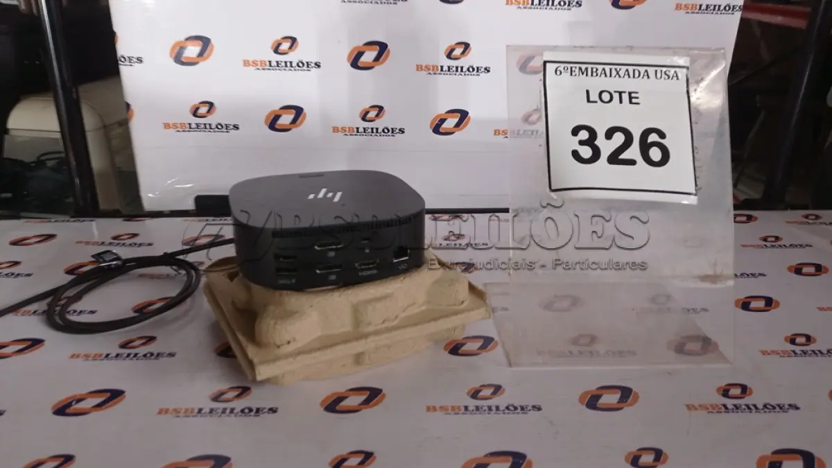 LOTE 326 - 01 DOCKING STATION HP HSN-IX02.(NOVO) (NO ESTADO EM QUE SE ENCONTRA. SUJEITO A AVARIAS OCULTAS/VISÍVEIS.)