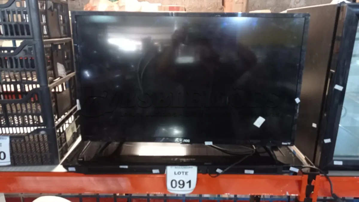 LOTE 091 - 01 TV LCD 32’’ MARCA AOC E 01 TV LCD 32’’MARCA BUSTER. (NO ESTADO) ATENÇÃO! FAZER A VISITAÇÃO ANTES DE ARREMATAR, NÃO SABEMOS SE FUNCIONA, LEILÃO NÃO TEM GARANTIA E NEM DEVOLUÇÃO, SUJEITO A POSSÍVEIS AVARIAS VISÍVEIS/OCULTAS E/OU AUSÊNCIA DE COMPONENTES.