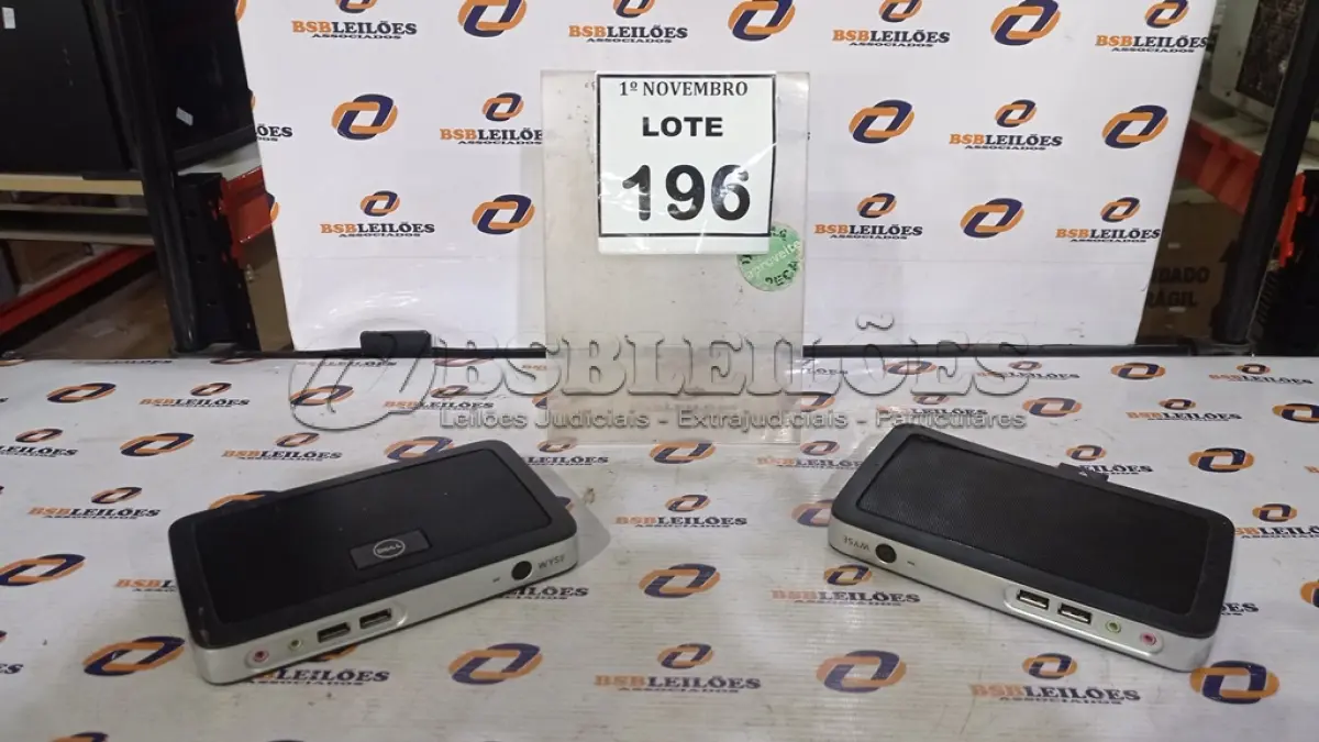 LOTE 196 - 02 MINIS CPU MARCA DELL. (NO ESTADO) ATENÇÃO! FAZER A VISITAÇÃO ANTES DE ARREMATAR, NÃO SABEMOS SE FUNCIONA, LEILÃO NÃO TEM GARANTIA E NEM DEVOLUÇÃO, SUJEITO A POSSÍVEIS AVARIAS VISÍVEIS/OCULTAS E/OU AUSÊNCIA DE COMPONENTES.