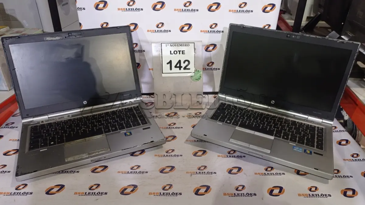 LOTE 142 - 02 NOTEBOOKS MARCA HP SEM BATERIA. (NO ESTADO) ATENÇÃO! FAZER A VISITAÇÃO ANTES DE ARREMATAR, NÃO SABEMOS SE FUNCIONA, LEILÃO NÃO TEM GARANTIA E NEM DEVOLUÇÃO, SUJEITO A POSSÍVEIS AVARIAS VISÍVEIS/OCULTAS E/OU AUSÊNCIA DE COMPONENTES.