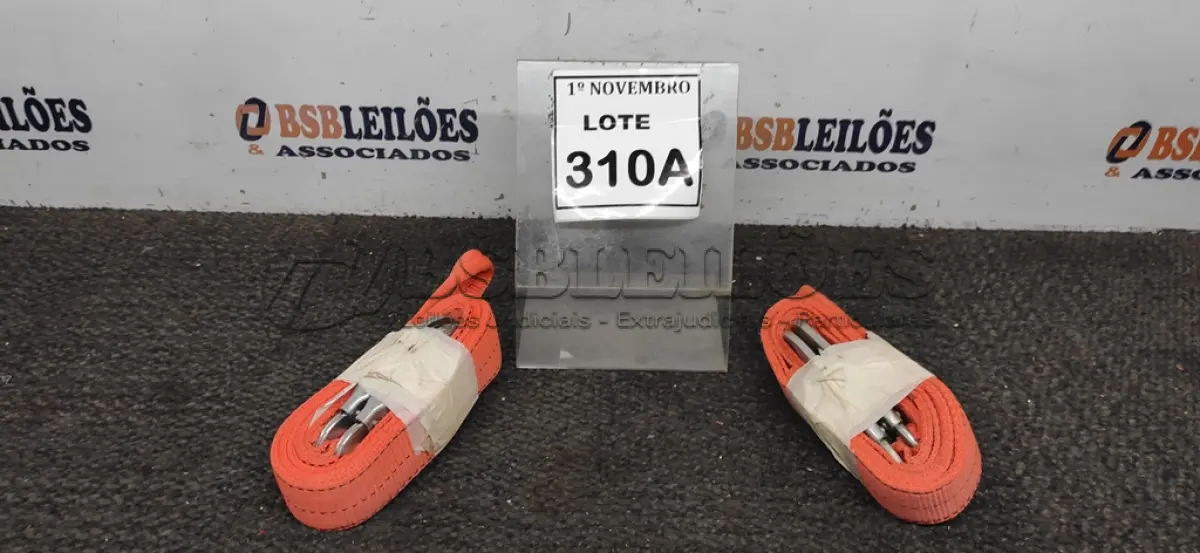 LOTE 310 - 02 CINTAS DE SEGURANÇA. (NO ESTADO) ATENÇÃO! FAZER A VISITAÇÃO ANTES DE ARREMATAR, NÃO SABEMOS SE FUNCIONA, LEILÃO NÃO TEM GARANTIA E NEM DEVOLUÇÃO, SUJEITO A POSSÍVEIS AVARIAS VISÍVEIS/OCULTAS E/OU AUSÊNCIA DE COMPONENTES.