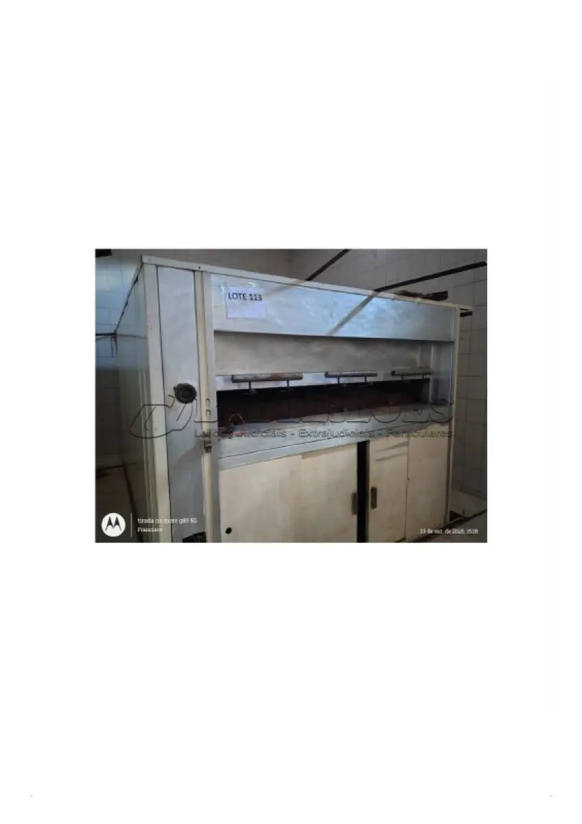 LOTE 113 - 01 FORNO ELETRICO COM UMA CAMARA 6m2, MARCA SUPERFECTA. (NO ESTADO DE CONSERVAÇÃO QUE SE ENCONTRA)
