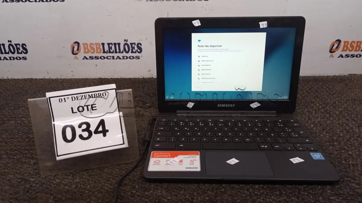 LOTE 034 - 01 NOTEBOOK 16GB TELA 11.6’’. (NO ESTADO) ATENÇÃO! FAZER A VISITAÇÃO ANTES DE ARREMATAR, NÃO SABEMOS SE FUNCIONA, LEILÃO NÃO TEM GARANTIA E NEM DEVOLUÇÃO, SUJEITO A POSSÍVEIS AVARIAS VISÍVEIS/OCULTAS E/OU AUSÊNCIA DE COMPONENTES.