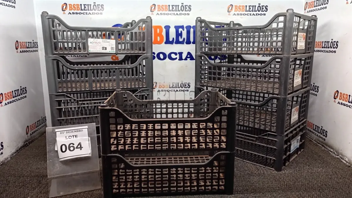 LOTE 064 - 10 CESTAS ORGANIZADORAS. (NO ESTADO) ATENÇÃO! FAZER A VISITAÇÃO ANTES DE ARREMATAR, NÃO SABEMOS SE FUNCIONA, LEILÃO NÃO TEM GARANTIA E NEM DEVOLUÇÃO, SUJEITO A POSSÍVEIS AVARIAS VISÍVEIS/OCULTAS E/OU AUSÊNCIA DE COMPONENTES.