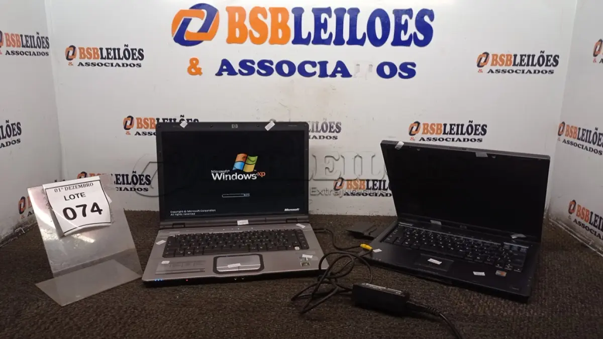 LOTE 074 - 01 NOTEBOOK MARCA HP. (NO ESTADO) ATENÇÃO! FAZER A VISITAÇÃO ANTES DE ARREMATAR, NÃO SABEMOS SE FUNCIONA, LEILÃO NÃO TEM GARANTIA E NEM DEVOLUÇÃO, SUJEITO A POSSÍVEIS AVARIAS VISÍVEIS/OCULTAS E/OU AUSÊNCIA DE COMPONENTES.