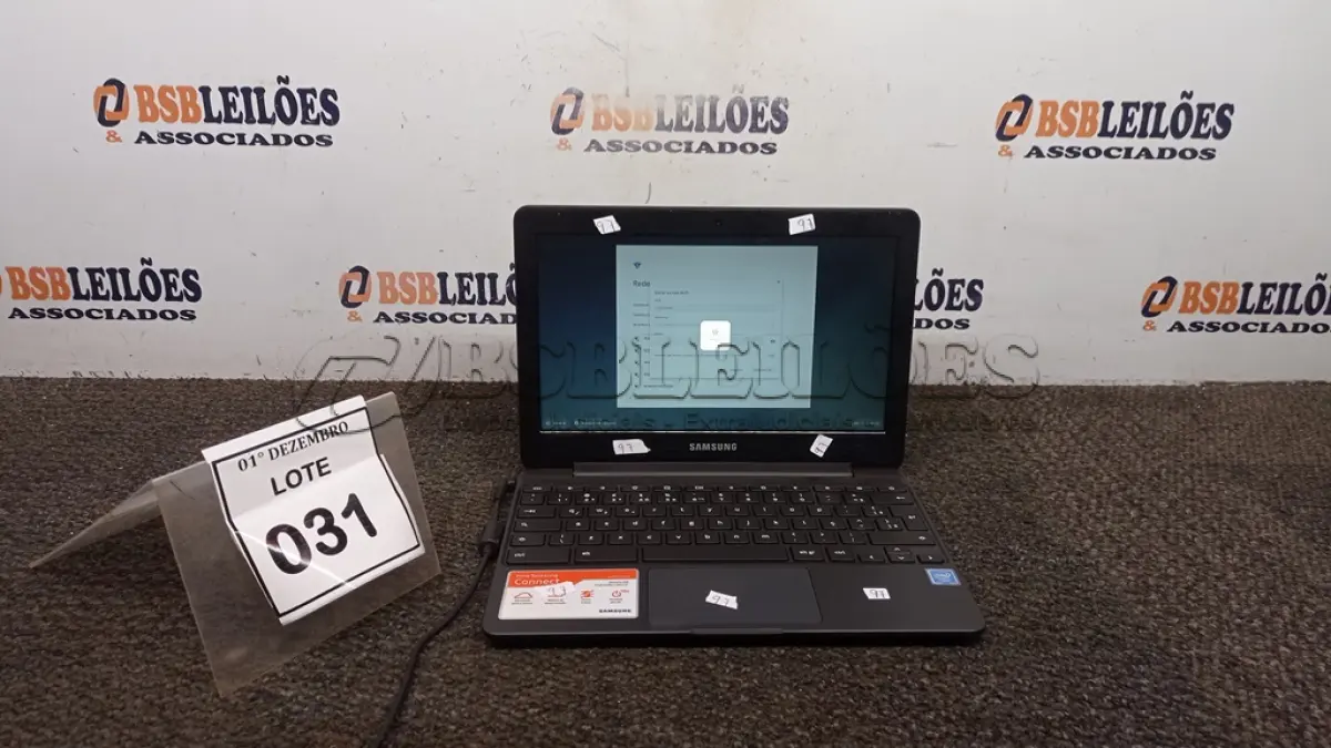 LOTE 031 - 01 NOTEBOOK 16GB TELA 11.6’’. (NO ESTADO) ATENÇÃO! FAZER A VISITAÇÃO ANTES DE ARREMATAR, NÃO SABEMOS SE FUNCIONA, LEILÃO NÃO TEM GARANTIA E NEM DEVOLUÇÃO, SUJEITO A POSSÍVEIS AVARIAS VISÍVEIS/OCULTAS E/OU AUSÊNCIA DE COMPONENTES.