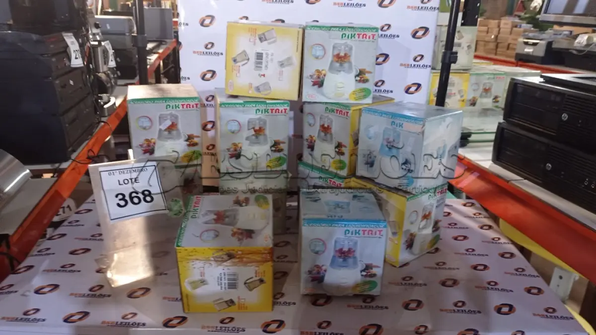 LOTE 368 - 12 ACESSÓRIOS PARA LIQUIDIFICADOR MARCA PIKTRIT. (NO ESTADO) ATENÇÃO! FAZER A VISITAÇÃO ANTES DE ARREMATAR, NÃO SABEMOS SE FUNCIONA, LEILÃO NÃO TEM GARANTIA E NEM DEVOLUÇÃO, SUJEITO A POSSÍVEIS AVARIAS VISÍVEIS/OCULTAS E/OU AUSÊNCIA DE COMPONENTES.