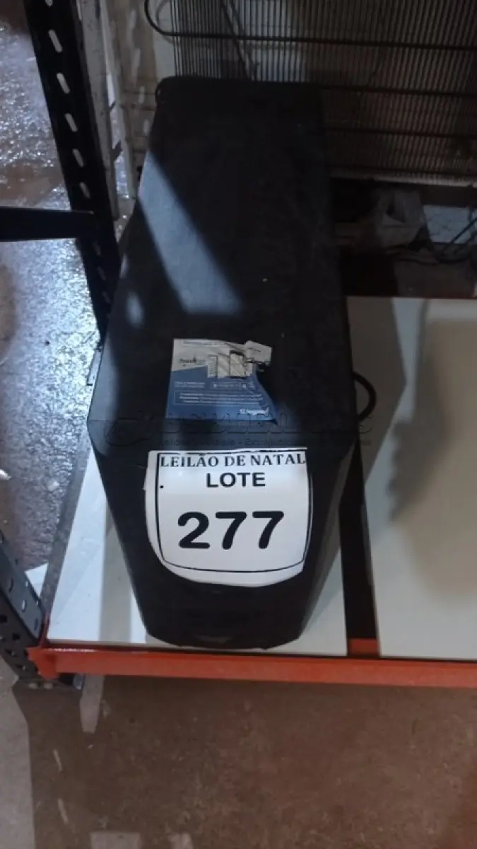 LOTE 277 - 01 NOBREAK MARCA SMS. (NO ESTADO) ATENÇÃO! FAZER A VISITAÇÃO ANTES DE ARREMATAR, NÃO SABEMOS SE FUNCIONA, LEILÃO NÃO TEM GARANTIA E NEM DEVOLUÇÃO, SUJEITO A POSSÍVEIS AVARIAS VISÍVEIS/OCULTAS E/OU AUSÊNCIA DE COMPONENTES.