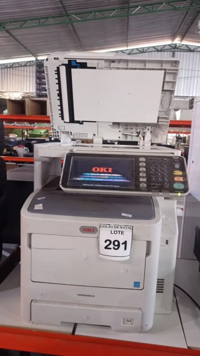 LOTE 291 - 01 IMPRESSORA MULTIFUNCIONAL MODELO MPS5502MB MARCA OKI. (NO ESTADO) ATENÇÃO! FAZER A VISITAÇÃO ANTES DE ARREMATAR, NÃO SABEMOS SE FUNCIONA, LEILÃO NÃO TEM GARANTIA E NEM DEVOLUÇÃO, SUJEITO A POSSÍVEIS AVARIAS VISÍVEIS/OCULTAS E/OU AUSÊNCIA DE COMPONENTES.