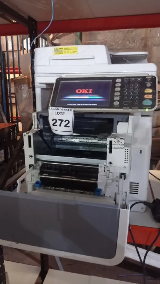 LOTE 272 - 01 IMPRESSORA MULTIFUNCIONAL MODELO MPS5502MB MARCA OKI. (NO ESTADO) ATENÇÃO! FAZER A VISITAÇÃO ANTES DE ARREMATAR, NÃO SABEMOS SE FUNCIONA, LEILÃO NÃO TEM GARANTIA E NEM DEVOLUÇÃO, SUJEITO A POSSÍVEIS AVARIAS VISÍVEIS/OCULTAS E/OU AUSÊNCIA DE COMPONENTES.