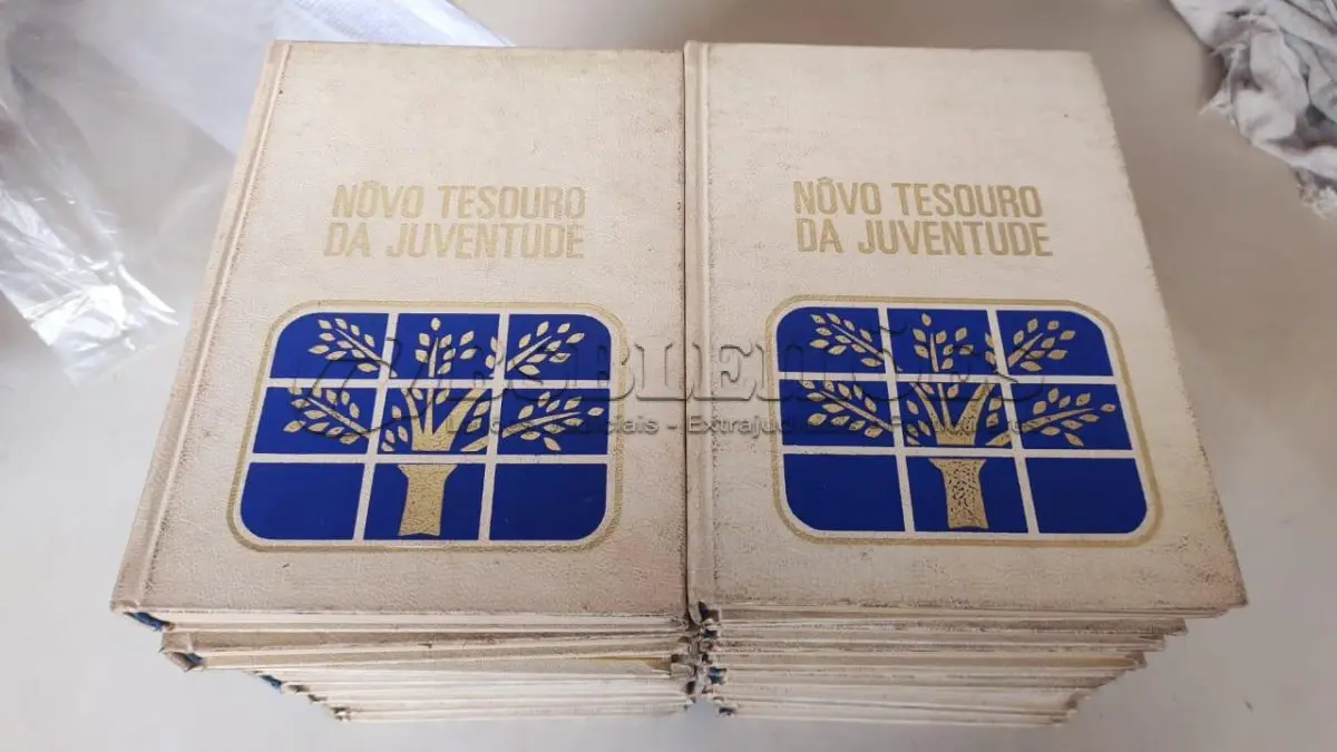 LOTE 007 - 01 COLEÇÃO - NOVO TESOURO DA JUVENTUDE 18 VOLUMES. (NO ESTADO) ATENÇÃO! FAZER A VISITAÇÃO ANTES DE ARREMATAR, NÃO SABEMOS SE FUNCIONA, LEILÃO NÃO TEM GARANTIA E NEM DEVOLUÇÃO, SUJEITO A POSSÍVEIS AVARIAS VISÍVEIS/OCULTAS E/OU AUSÊNCIA DE COMPONENTES.