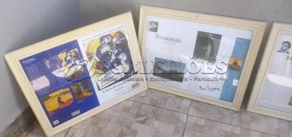 LOTE 410 - 01 LOTE COM QUADROS ANTIGOS. (NO ESTADO) ATENÇÃO! FAZER A VISITAÇÃO ANTES DE ARREMATAR, NÃO SABEMOS SE FUNCIONA, LEILÃO NÃO TEM GARANTIA E NEM DEVOLUÇÃO, SUJEITO A POSSÍVEIS AVARIAS VISÍVEIS/OCULTAS E/OU AUSÊNCIA DE COMPONENTES.