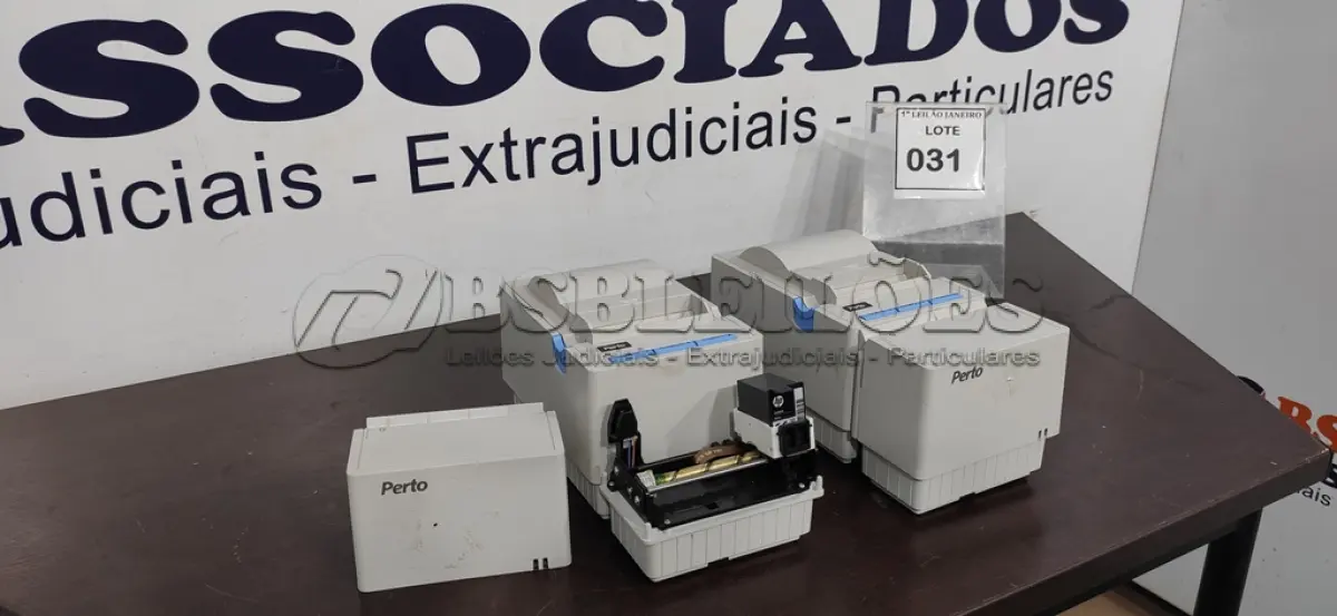 LOTE 031 - 02 IMPRESSORAS DE CUPOM SEM FONTE MARCA PERTO.  (NO ESTADO) ATENÇÃO! FAZER A VISITAÇÃO ANTES DE ARREMATAR, NÃO SABEMOS SE FUNCIONA. LEILÃO NÃO TEM GARANTIA E NEM DEVOLUÇÃO, SUJEITO A POSSÍVEIS AVARIAS VISÍVEIS/OCULTAS E/OU AUSÊNCIA DE COMPONENTES.