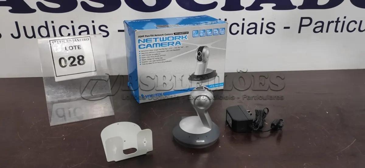 LOTE 028 - 01 CÂMERA DE REDE FIXA MARCA VIVOTEK.  (NO ESTADO) ATENÇÃO! FAZER A VISITAÇÃO ANTES DE ARREMATAR, NÃO SABEMOS SE FUNCIONA. LEILÃO NÃO TEM GARANTIA E NEM DEVOLUÇÃO, SUJEITO A POSSÍVEIS AVARIAS VISÍVEIS/OCULTAS E/OU AUSÊNCIA DE COMPONENTES.