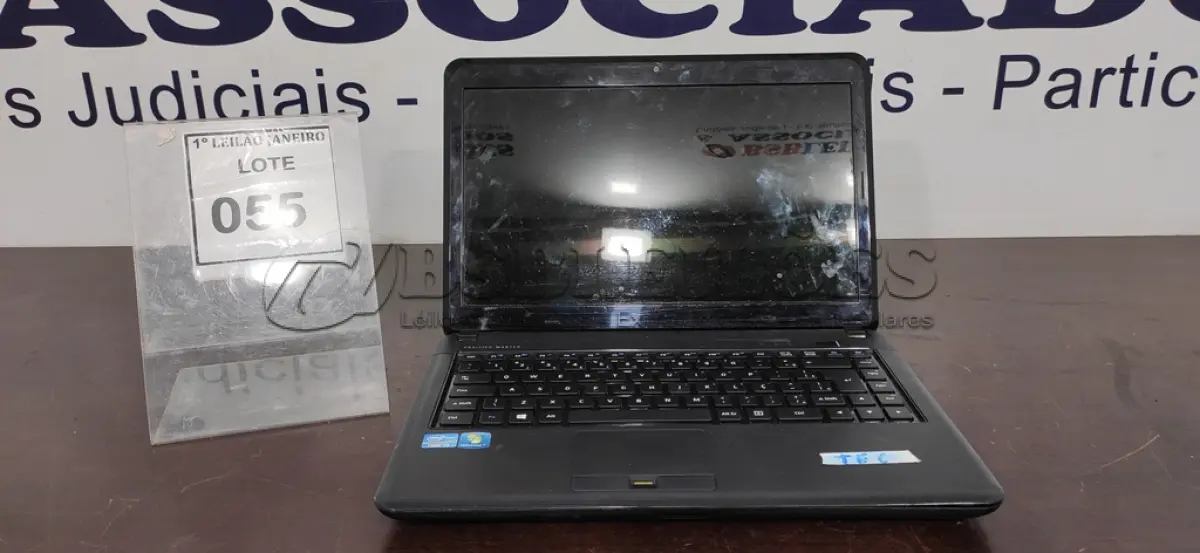 LOTE 055 - 01 NOTEBOOK SEM CARREGADOR MARCA POSITIVO.  (NO ESTADO) ATENÇÃO! FAZER A VISITAÇÃO ANTES DE ARREMATAR, NÃO SABEMOS SE FUNCIONA. LEILÃO NÃO TEM GARANTIA E NEM DEVOLUÇÃO, SUJEITO A POSSÍVEIS AVARIAS VISÍVEIS/OCULTAS E/OU AUSÊNCIA DE COMPONENTES.