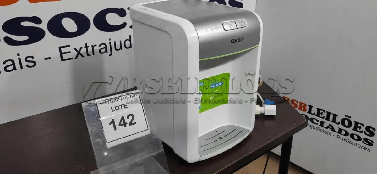 LOTE 142 - 01 PURIFICADOR DE ÁGUA MARCA CONSUL.  (NO ESTADO) ATENÇÃO! FAZER A VISITAÇÃO ANTES DE ARREMATAR, NÃO SABEMOS SE FUNCIONA. LEILÃO NÃO TEM GARANTIA E NEM DEVOLUÇÃO, SUJEITO A POSSÍVEIS AVARIAS VISÍVEIS/OCULTAS E/OU AUSÊNCIA DE COMPONENTES.