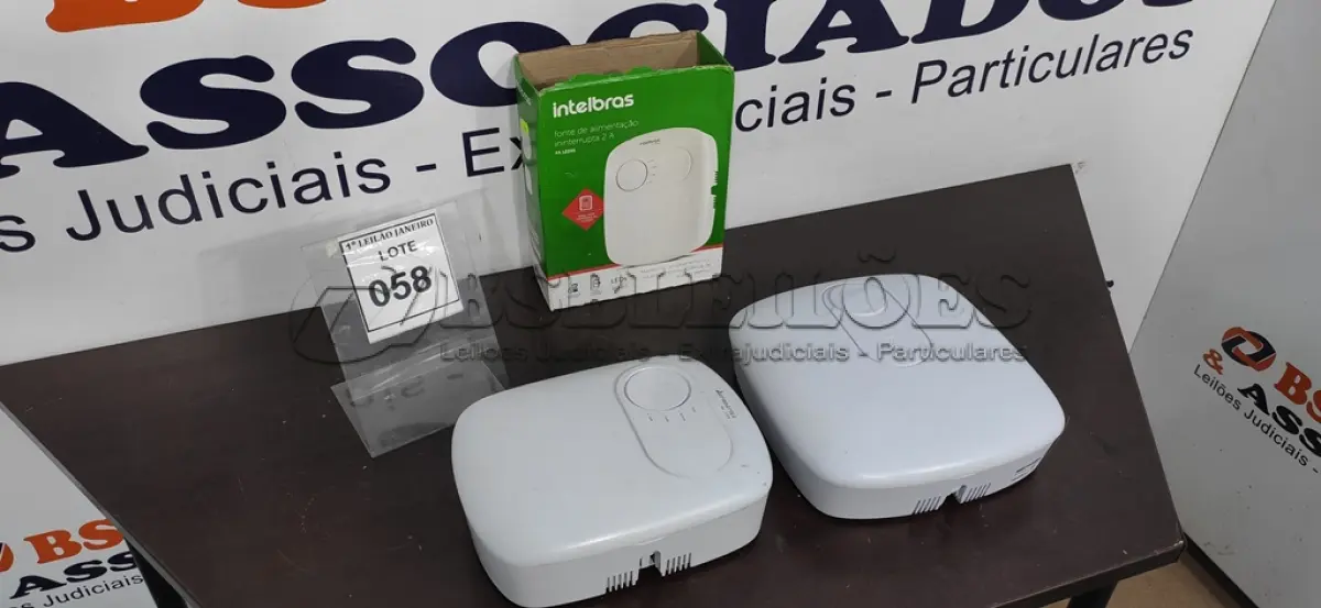 LOTE 058 - 02 FONTES DE ALIMENTAÇÃO ININTERRUPTAS MARCA INTELBRAS.  (NO ESTADO) ATENÇÃO! FAZER A VISITAÇÃO ANTES DE ARREMATAR, NÃO SABEMOS SE FUNCIONA. LEILÃO NÃO TEM GARANTIA E NEM DEVOLUÇÃO, SUJEITO A POSSÍVEIS AVARIAS VISÍVEIS/OCULTAS E/OU AUSÊNCIA DE COMPONENTES.
