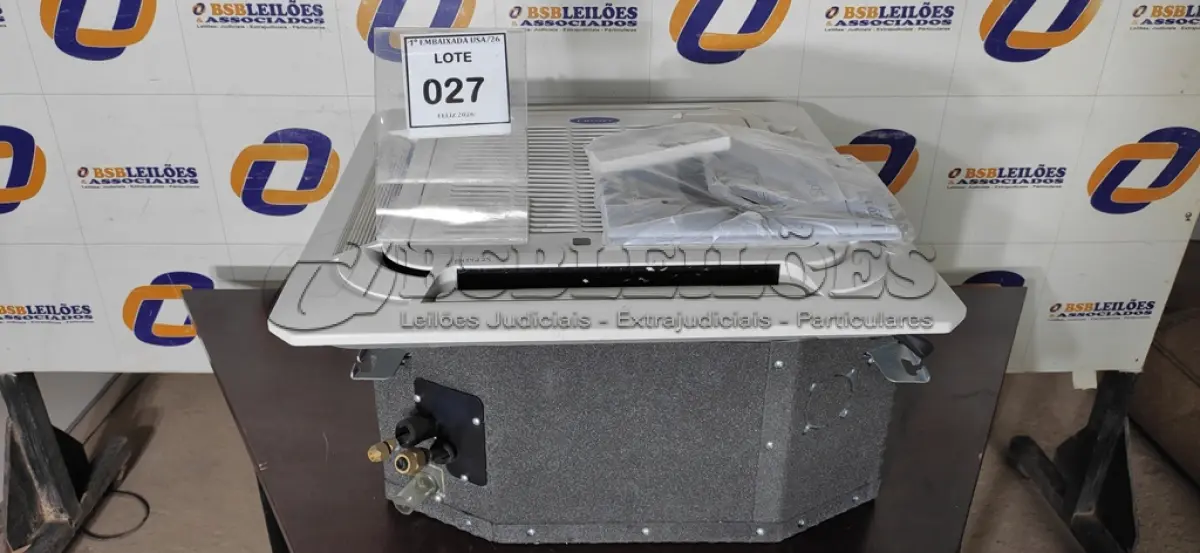 LOTE 027 - 001 A/C SPLIT 18.000 BTUS 40KWCC18C5 CARRIER 220V. (NO ESTADO EM QUE SE ENCONTRA. SUJEITO A AVARIAS OCULTAS/VISÍVEIS.) BH1422S