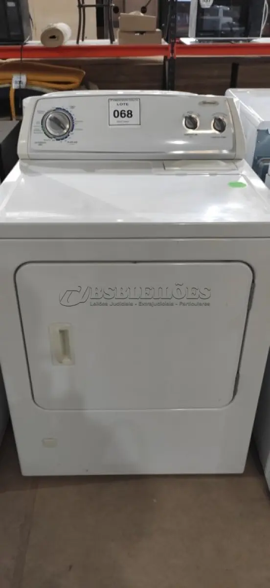 LOTE 068 - 01 SECADORA WHIRLPOOL 110 VOLTS M32410555. (NO ESTADO EM QUE SE ENCONTRA. SUJEITO A AVARIAS OCULTAS/VISÍVEIS.) AV9319F