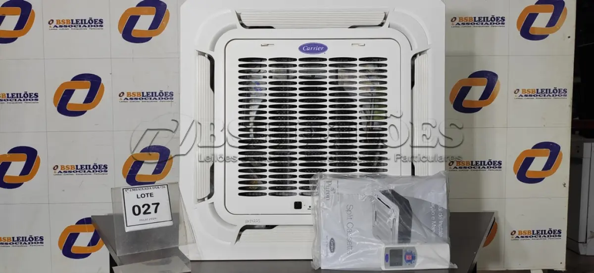 LOTE 027 - 001 A/C SPLIT 18.000 BTUS 40KWCC18C5 CARRIER 220V. (NO ESTADO EM QUE SE ENCONTRA. SUJEITO A AVARIAS OCULTAS/VISÍVEIS.) BH1422S