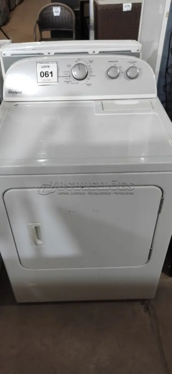 LOTE 061 - 01 SECADORA WHIRLPOOL 110 VOLTS M52629605. (NO ESTADO EM QUE SE ENCONTRA. SUJEITO A AVARIAS OCULTAS/VISÍVEIS.) BF8609X