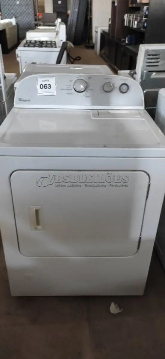 LOTE 063 - 01 SECADORA WHIRLPOOL 110 VOLTS M52931482. (NO ESTADO EM QUE SE ENCONTRA. SUJEITO A AVARIAS OCULTAS/VISÍVEIS.) AV9319P
