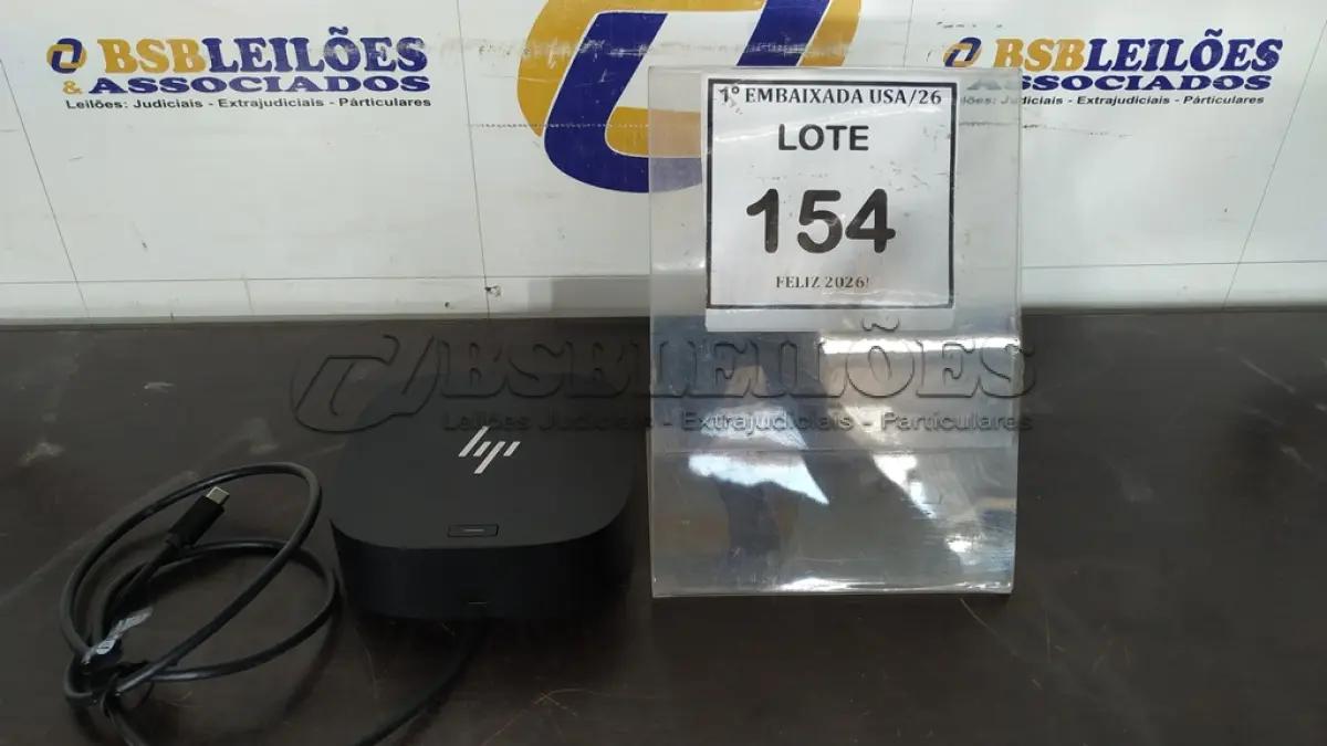 LOTE 154 - 01 DOCKING STATION HP HSN-IX02. (NO ESTADO EM QUE SE ENCONTRA. SUJEITO A AVARIAS OCULTAS/VISÍVEIS.)