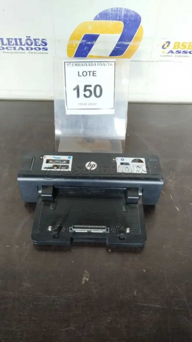 LOTE 150 - 01 DOCKING STATION HP. (NO ESTADO EM QUE SE ENCONTRA. SUJEITO A AVARIAS OCULTAS/VISÍVEIS.) CNU343X6KN