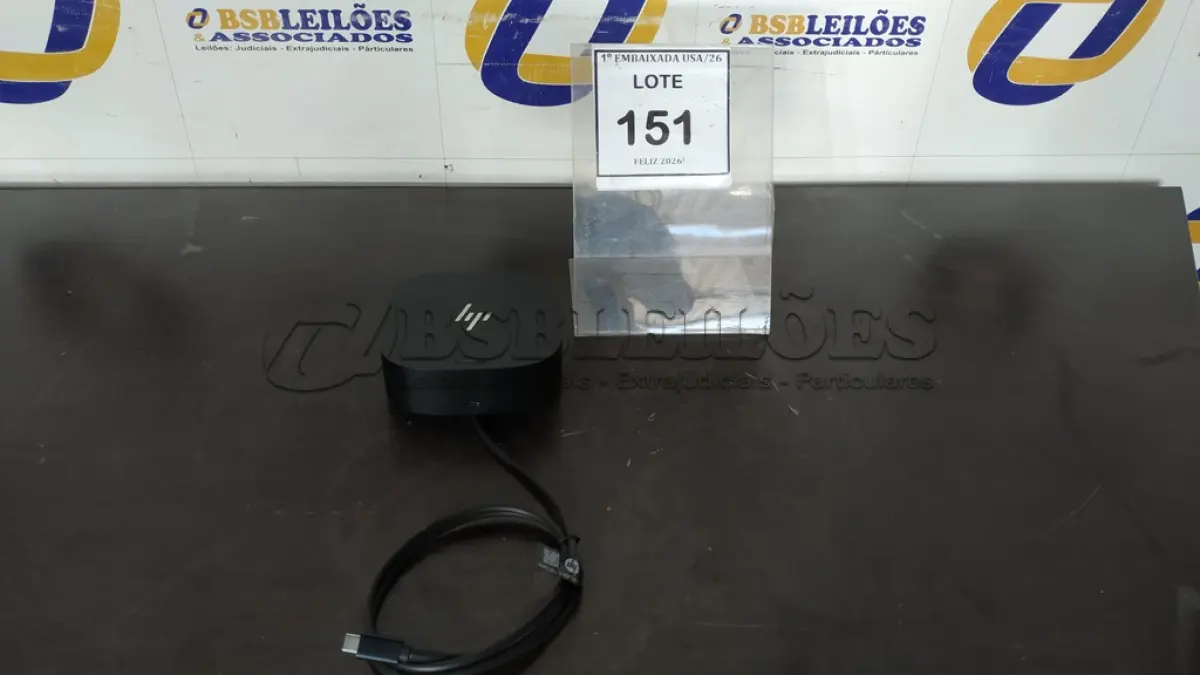 LOTE 151 - 01 DOCKING STATION HP HSN-IX02. (NO ESTADO EM QUE SE ENCONTRA. SUJEITO A AVARIAS OCULTAS/VISÍVEIS.)