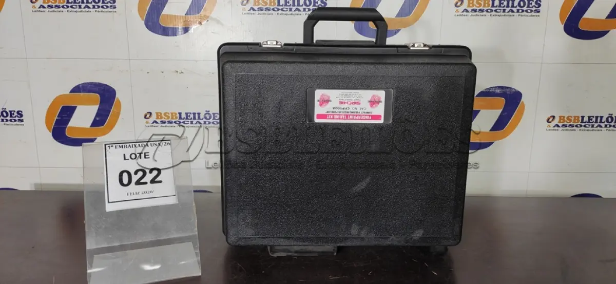 LOTE 022 - 01 MALETA PARA COLETA DE DIGITAIS FRINGERPRINT TAKING KIT. (NO ESTADO EM QUE SE ENCONTRA. SUJEITO A AVARIAS OCULTAS/VISÍVEIS.)