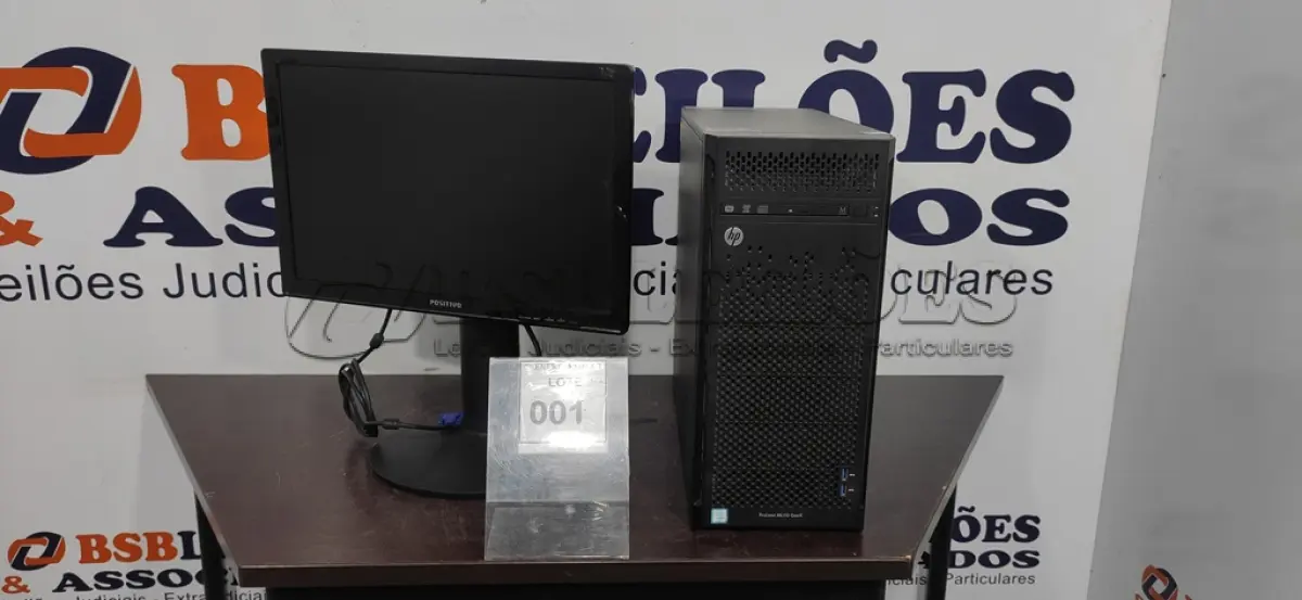 LOTE 001 -  01 CPU HP PROLIANT ML110 GEN9 E 01 MONITOR POSITIVO.(NO ESTADO) ATENÇÃO! FAZER A VISITAÇÃO ANTES DE ARREMATAR, NÃO SABEMOS SE FUNCIONA, LEILÃO NÃO TEM GARANTIA E NEM DEVOLUÇÃO, SUJEITO A POSSÍVEIS AVARIAS VISÍVEIS/OCULTAS E/OU AUSÊNCIA DE COMPONENTES.