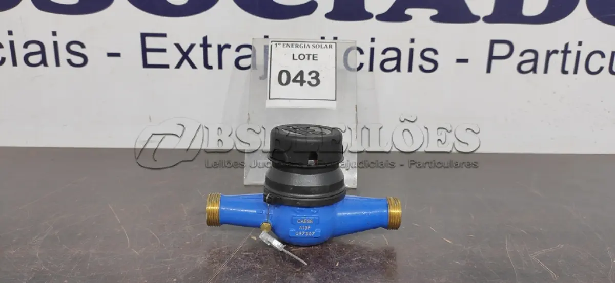 LOTE 043 - 01 HIDRÔMETRO. (NO ESTADO) ATENÇÃO! FAZER A VISITAÇÃO ANTES DE ARREMATAR, NÃO SABEMOS SE FUNCIONA, LEILÃO NÃO TEM GARANTIA E NEM DEVOLUÇÃO, SUJEITO A POSSÍVEIS AVARIAS VISÍVEIS/OCULTAS E/OU AUSÊNCIA DE COMPONENTES.