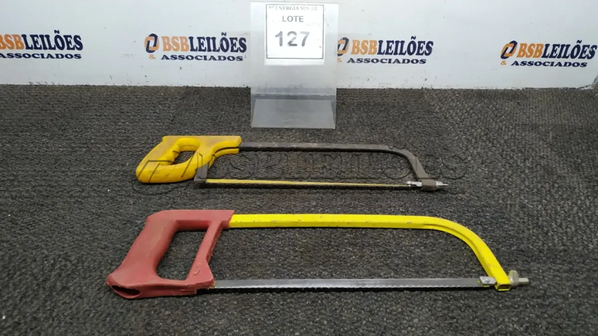 LOTE 127 - 02 ARCOS DE SERRA. (NO ESTADO) ATENÇÃO! FAZER A VISITAÇÃO ANTES DE ARREMATAR, NÃO SABEMOS SE FUNCIONA, LEILÃO NÃO TEM GARANTIA E NEM DEVOLUÇÃO, SUJEITO A POSSÍVEIS AVARIAS VISÍVEIS/OCULTAS E/OU AUSÊNCIA DE COMPONENTES.