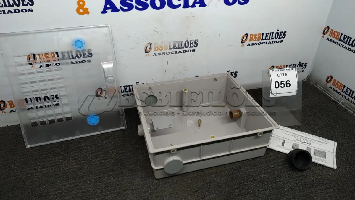 LOTE 056 - 01 CAIXA DE PROTEÇÃO DA UNIDADE DE MEDIÇÃO. (NO ESTADO) ATENÇÃO! FAZER A VISITAÇÃO ANTES DE ARREMATAR, NÃO SABEMOS SE FUNCIONA, LEILÃO NÃO TEM GARANTIA E NEM DEVOLUÇÃO, SUJEITO A POSSÍVEIS AVARIAS VISÍVEIS/OCULTAS E/OU AUSÊNCIA DE COMPONENTES.