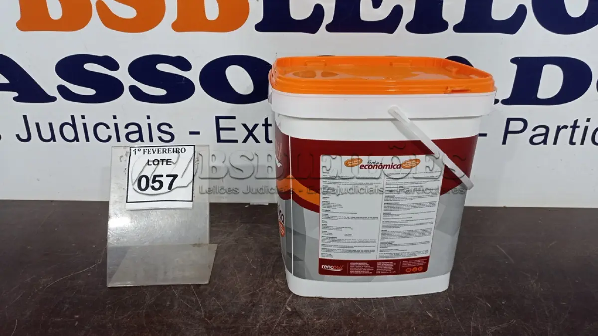 LOTE 057 - 01 BALDE DE SELADOR ACRÍLICO 16L INTERIOR/EXTERIOR MARCA RENOCRIL. (NO ESTADO) ATENÇÃO! FAZER A VISITAÇÃO ANTES DE ARREMATAR, NÃO SABEMOS SE FUNCIONA, LEILÃO NÃO TEM GARANTIA E NEM DEVOLUÇÃO, SUJEITO A POSSÍVEIS AVARIAS VISÍVEIS/OCULTAS E/OU AUSÊNCIA DE COMPONENTES.