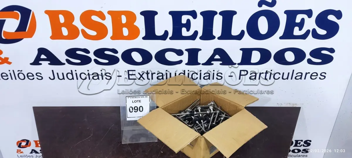 LOTE 090 - 01 CAIXA COM PARAFUSOS DE FIXAÇÃO METÁLICO M10 X 250MM AÇO INOX.  (NO ESTADO) ATENÇÃO! FAZER A VISITAÇÃO ANTES DE ARREMATAR, NÃO SABEMOS SE FUNCIONA, LEILÃO NÃO TEM GARANTIA E NEM DEVOLUÇÃO, SUJEITO A POSSÍVEIS AVARIAS VISÍVEIS/OCULTAS E/OU AUSÊNCIA DE COMPONENTES.