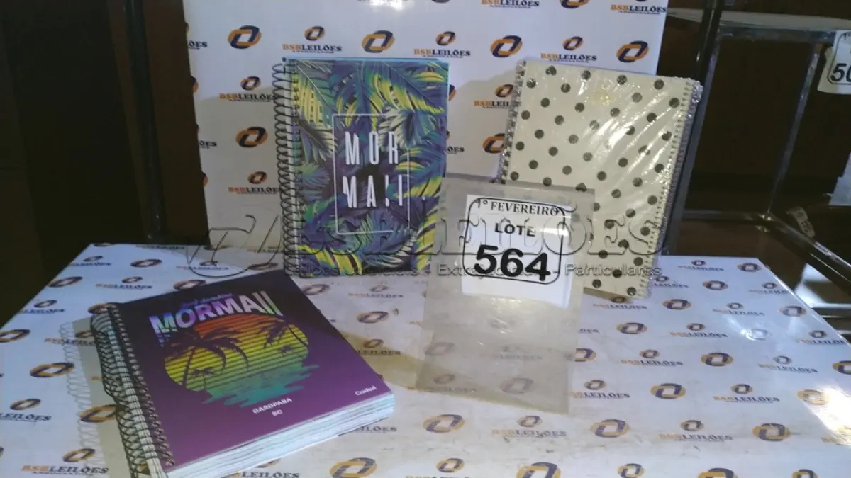 LOTE 564 - 06 CADERNOS ESCOLARES. (NO ESTADO) ATENÇÃO! FAZER A VISITAÇÃO ANTES DE ARREMATAR, NÃO SABEMOS SE FUNCIONA, LEILÃO NÃO TEM GARANTIA E NEM DEVOLUÇÃO, SUJEITO A POSSÍVEIS AVARIAS VISÍVEIS/OCULTAS E/OU AUSÊNCIA DE COMPONENTES.