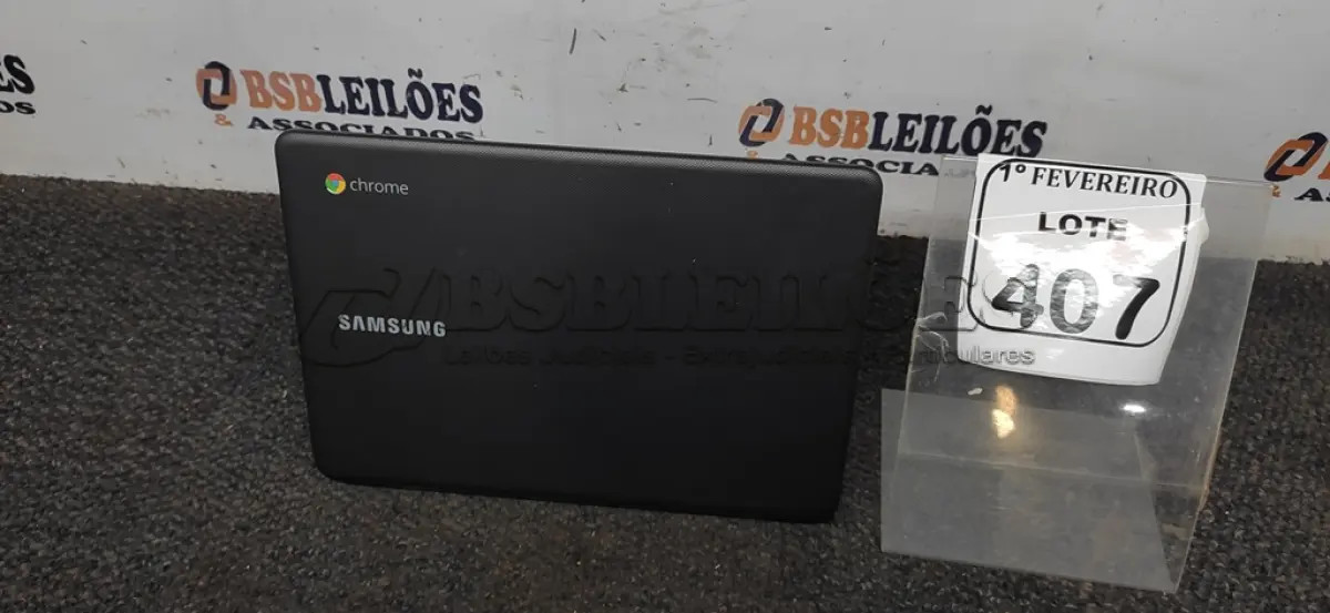 LOTE 407 - 01 NOTEBOOK 16GB MEMÓRIA 2GB LINHA CONNECT MARCA SAMSUNG SEM FONTE. (NO ESTADO) ATENÇÃO! FAZER A VISITAÇÃO ANTES DE ARREMATAR, NÃO SABEMOS SE FUNCIONA, LEILÃO NÃO TEM GARANTIA E NEM DEVOLUÇÃO, SUJEITO A POSSÍVEIS AVARIAS VISÍVEIS/OCULTAS E/OU AUSÊNCIA DE COMPONENTES.