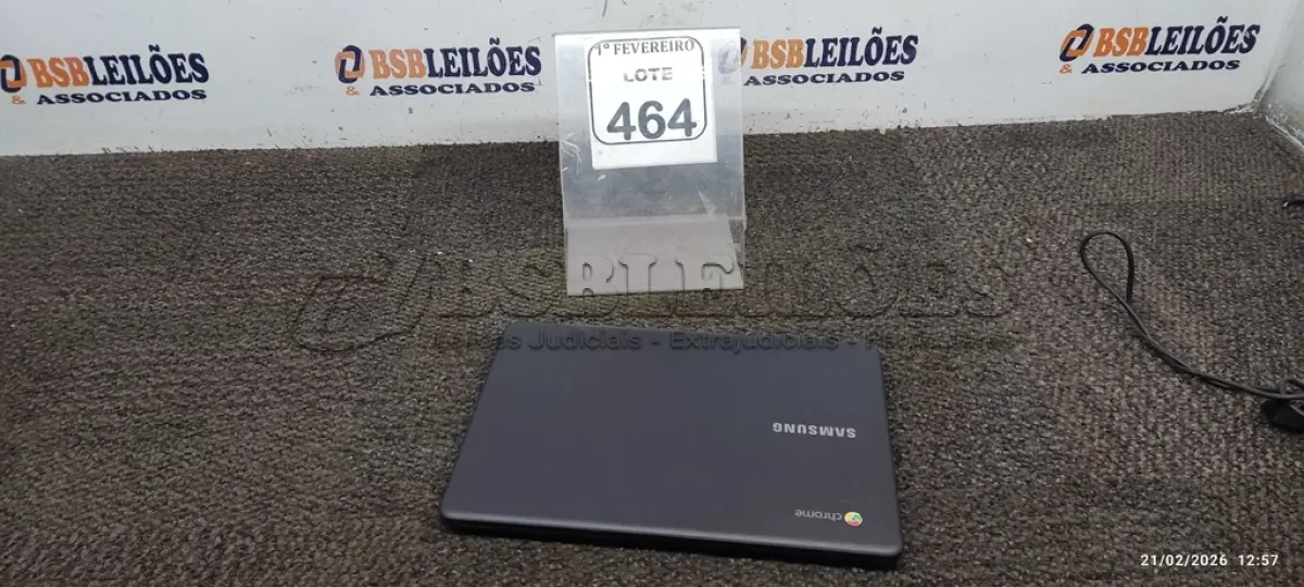 LOTE 464 - 01 NOTEBOOK 16GB MEMÓRIA 2GB LINHA CONNECT MARCA SAMSUNG SEM FONTE. (NO ESTADO) ATENÇÃO! FAZER A VISITAÇÃO ANTES DE ARREMATAR, NÃO SABEMOS SE FUNCIONA, LEILÃO NÃO TEM GARANTIA E NEM DEVOLUÇÃO, SUJEITO A POSSÍVEIS AVARIAS VISÍVEIS/OCULTAS E/OU AUSÊNCIA DE COMPONENTES.