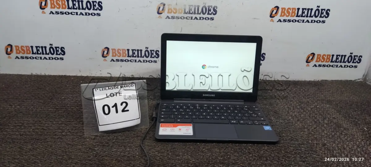 LOTE 012 - 01 NOTEBOOK 16GB MEMORIA 2GB LINHA CONNECT MARCA SAMSUNG SEM FONTE. (NO ESTADO) ATENÇÃO! FAZER A VISITAÇÃO ANTES DE ARREMATAR, NÃO SABEMOS SE FUNCIONA, LEILÃO NÃO TEM GARANTIA E NEM DEVOLUÇÃO, SUJEITO A POSSÍVEIS AVARIAS VISÍVEIS/OCULTAS E/OU AUSÊNCIA DE COMPONENTES.