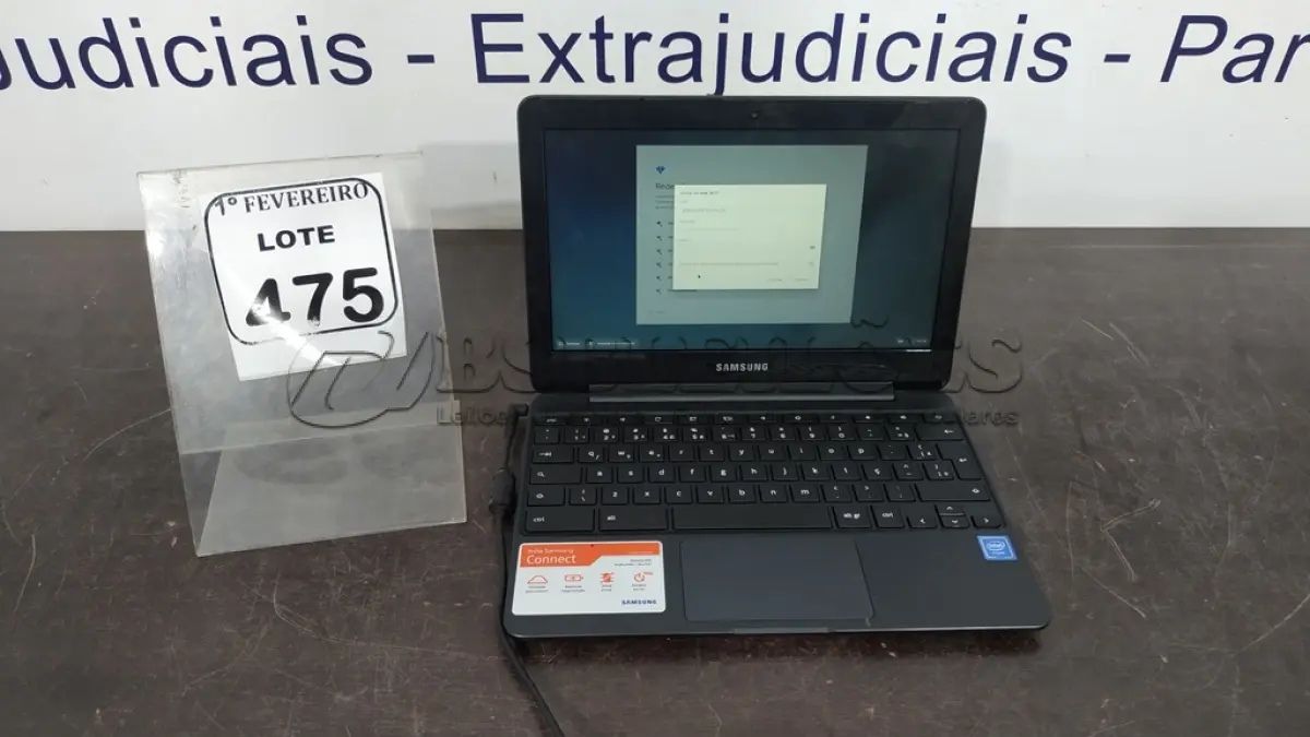 LOTE 475 - 01 NOTEBOOK 16GB MEMÓRIA 2GB LINHA CONNECT MARCA SAMSUNG SEM FONTE. (NO ESTADO) ATENÇÃO! FAZER A VISITAÇÃO ANTES DE ARREMATAR, NÃO SABEMOS SE FUNCIONA, LEILÃO NÃO TEM GARANTIA E NEM DEVOLUÇÃO, SUJEITO A POSSÍVEIS AVARIAS VISÍVEIS/OCULTAS E/OU AUSÊNCIA DE COMPONENTES.