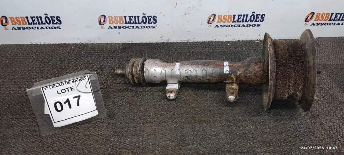LOTE 017 - 01 EIXO PARA SERRA CIRCULAR. (NO ESTADO) ATENÇÃO! FAZER A VISITAÇÃO ANTES DE ARREMATAR, NÃO SABEMOS SE FUNCIONA, LEILÃO NÃO TEM GARANTIA E NEM DEVOLUÇÃO, SUJEITO A POSSÍVEIS AVARIAS VISÍVEIS/OCULTAS E/OU AUSÊNCIA DE COMPONENTES.
