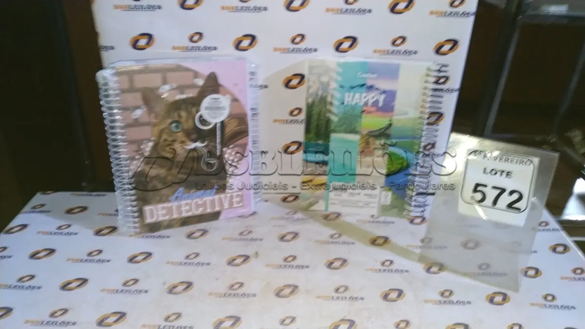 LOTE 572 - 07 CADERNOS ESCOLARES. (NO ESTADO) ATENÇÃO! FAZER A VISITAÇÃO ANTES DE ARREMATAR, NÃO SABEMOS SE FUNCIONA, LEILÃO NÃO TEM GARANTIA E NEM DEVOLUÇÃO, SUJEITO A POSSÍVEIS AVARIAS VISÍVEIS/OCULTAS E/OU AUSÊNCIA DE COMPONENTES.