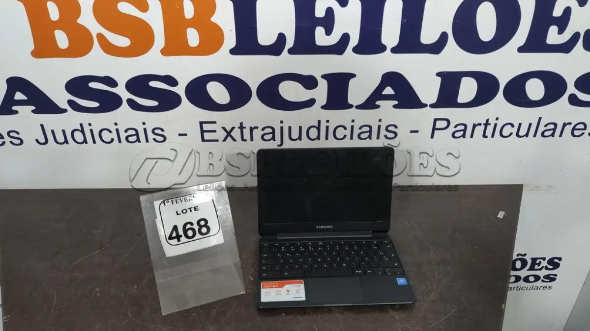 LOTE 468 - 01 NOTEBOOK 16GB MEMÓRIA 2GB LINHA CONNECT MARCA SAMSUNG SEM FONTE. (NO ESTADO) ATENÇÃO! FAZER A VISITAÇÃO ANTES DE ARREMATAR, NÃO SABEMOS SE FUNCIONA, LEILÃO NÃO TEM GARANTIA E NEM DEVOLUÇÃO, SUJEITO A POSSÍVEIS AVARIAS VISÍVEIS/OCULTAS E/OU AUSÊNCIA DE COMPONENTES.