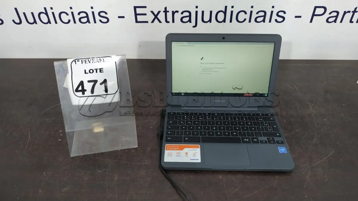 LOTE 471 - 01 NOTEBOOK 16GB MEMÓRIA 2GB LINHA CONNECT MARCA SAMSUNG SEM FONTE. (NO ESTADO) ATENÇÃO! FAZER A VISITAÇÃO ANTES DE ARREMATAR, NÃO SABEMOS SE FUNCIONA, LEILÃO NÃO TEM GARANTIA E NEM DEVOLUÇÃO, SUJEITO A POSSÍVEIS AVARIAS VISÍVEIS/OCULTAS E/OU AUSÊNCIA DE COMPONENTES.